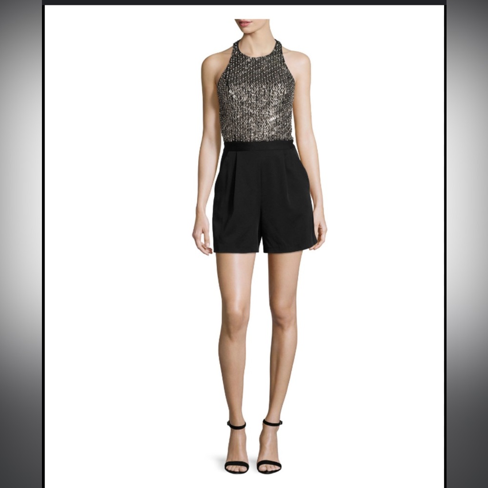 Alice & Olivia sequined romper